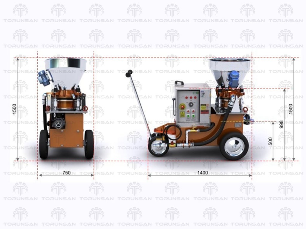 TRN-CSM-200 Shotcrete Çimento Püskürtme Makinesi